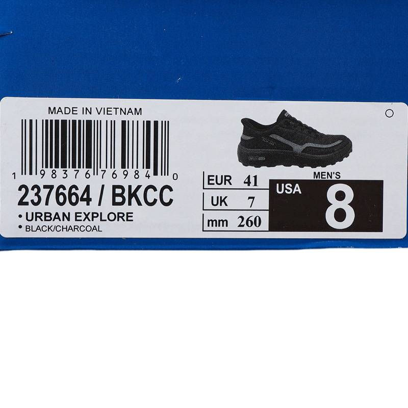 男士轻质舒适休闲一脚蹬闪穿户外鞋237664-BKCC