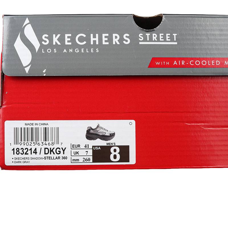 男鞋SKECHERS SHADOW运动休闲鞋183214-DKGY