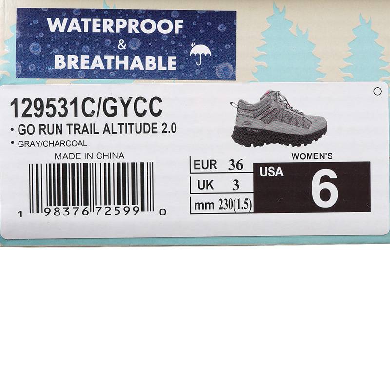 女士户外减震耐磨轻便跑步鞋129531C-GYCC