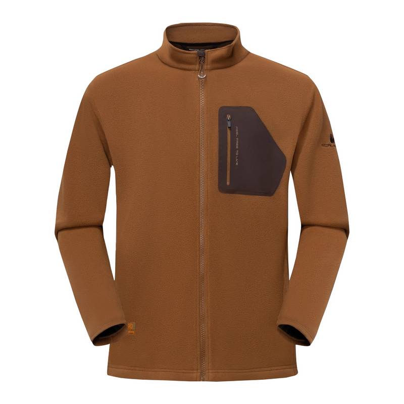 男子立领套头抓绒衣F5216988