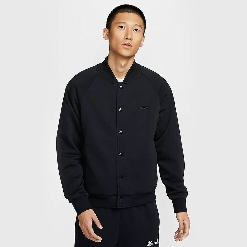 男子詹姆斯美式复古棒球服加绒保暖夹克FZ1035-010