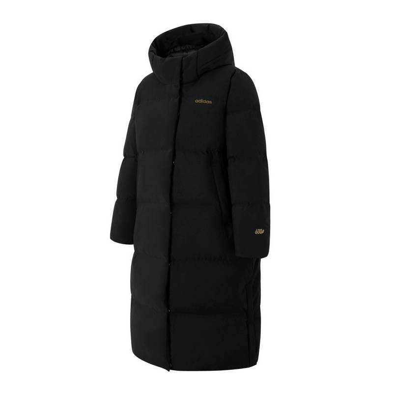 女子连帽保暖长款宽松休闲轻运动羽绒服KC2169