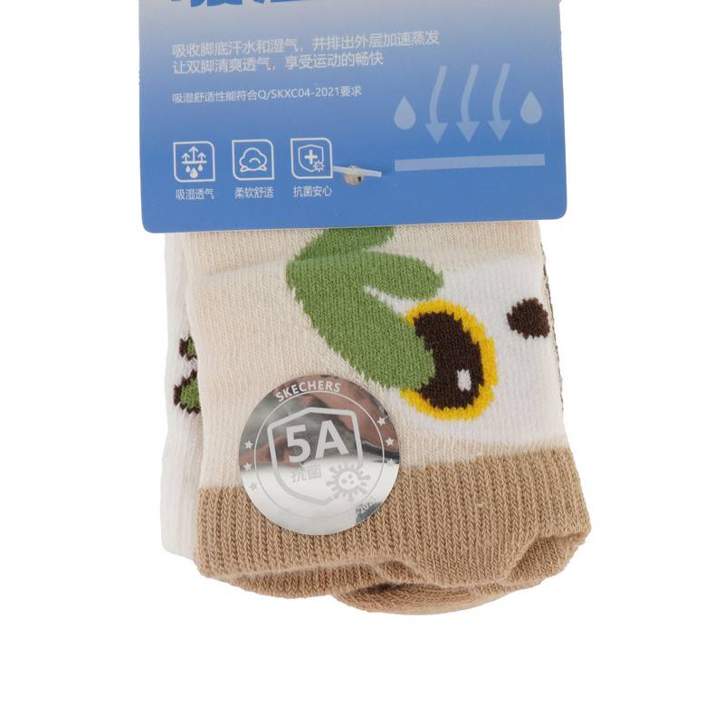 可爱卡通吸汗透气撞色儿童短筒袜P324K033-04GV