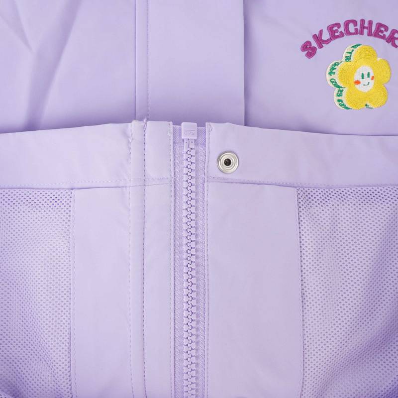 女童休闲舒适宽松立领梭织外套L324G018-00P0