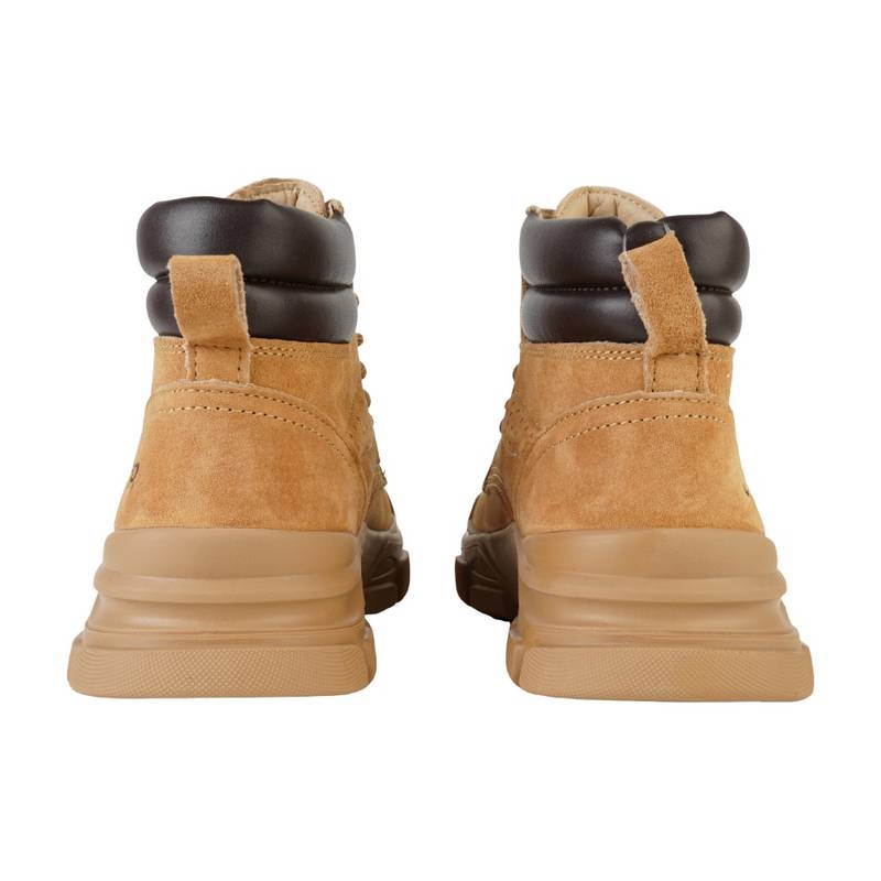 女子减震户外徒步工装靴复古靴子P654W13215