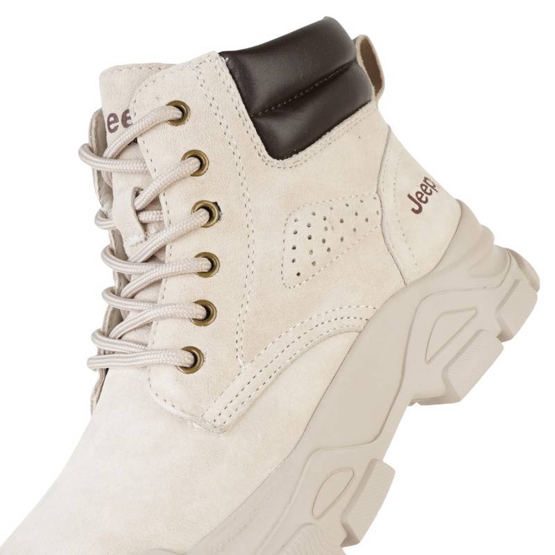 女子减震户外徒步工装靴复古靴子P654W13215