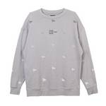 男女同款满印刺绣圆领套头衫14187457