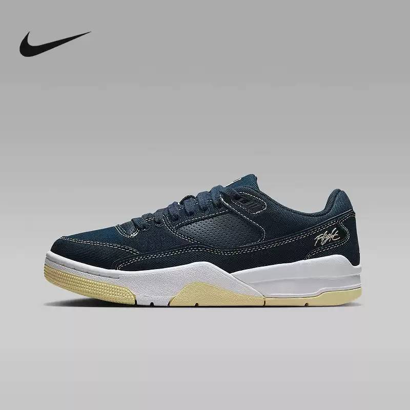 女鞋JORDAN FLIGHT COURT深蓝运动鞋复古篮球鞋IH4489-451