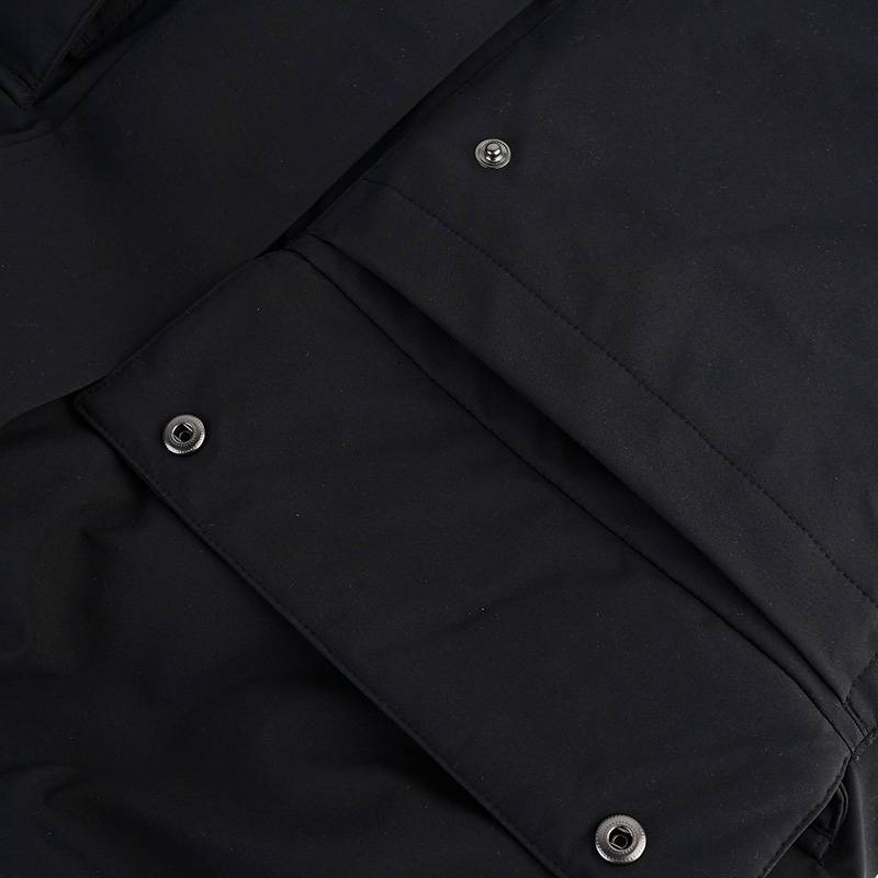 男子防风保暖中长款休闲运动连帽羽绒服