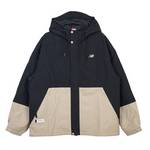 男子连帽拼接休闲外套NAF11121-BK