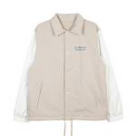 男子双面穿梭织外套潮流时尚翻领拼色上衣