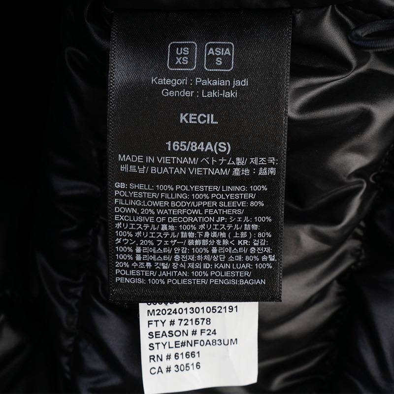 男子保暖600蓬鹅绒羽绒服NF0A83UMJK31