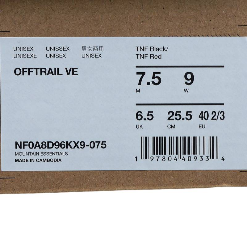 男女同款户外防滑休闲徒步鞋NF0A8D96KX91