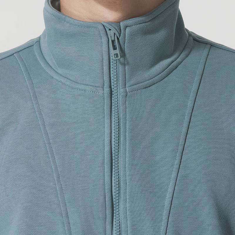 男子运动服健身训练潮流时尚半拉链立领套头衫 6010095-323