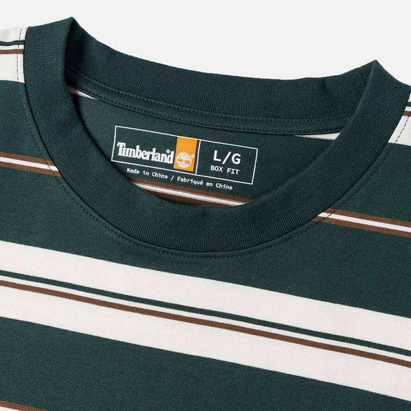 男子舒适宽松套头衬衫衫加厚条纹长袖T恤A5RSM317