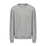 男长袖运动休闲刺绣灰色圆领套头衫