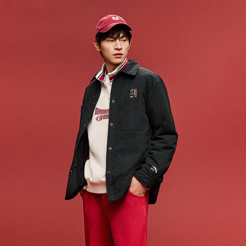 好事发生男梭织厚外套