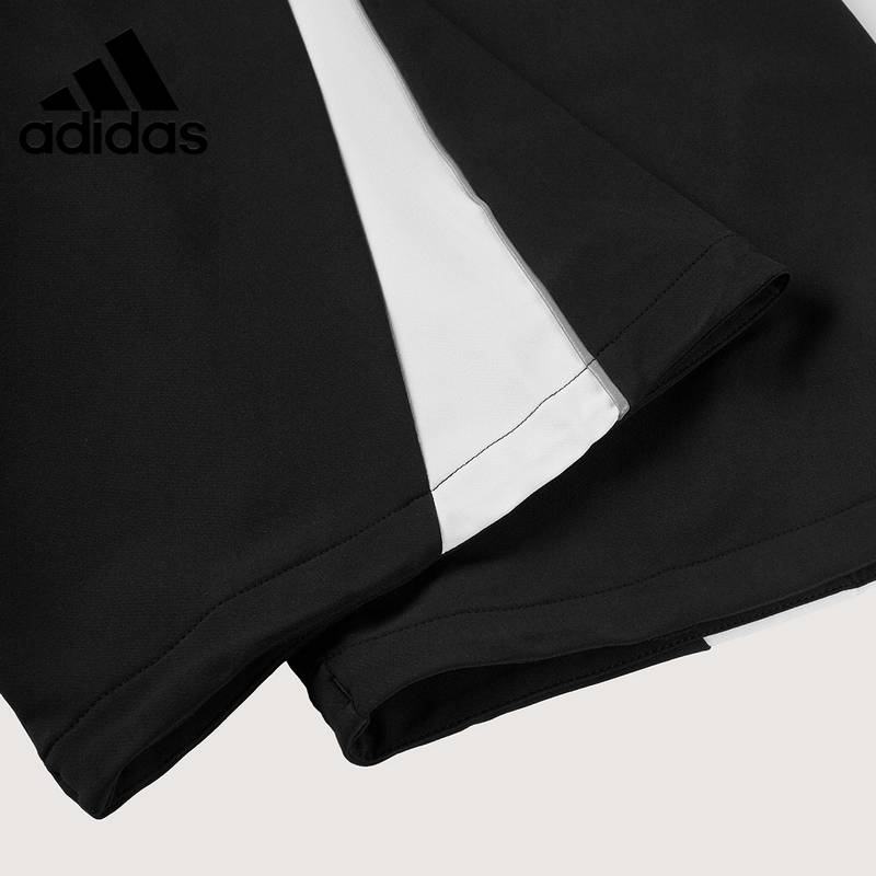 女子三道杠休闲宽松直筒裤拉绳长裤KB5673