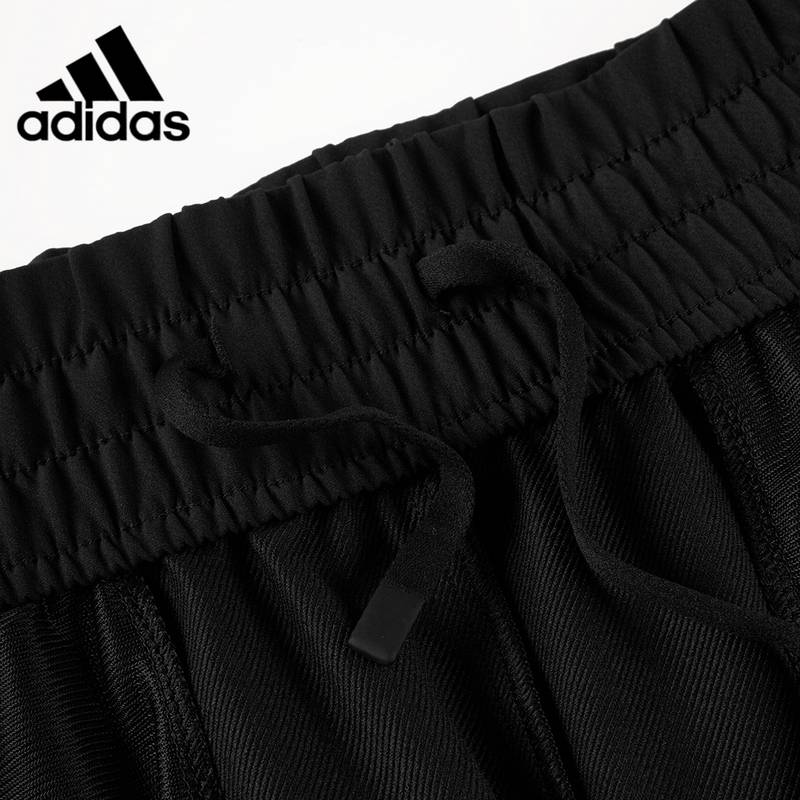 女子三道杠休闲宽松直筒裤拉绳长裤KB5673