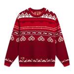 撞色开衫针织衫男女同款宽松休闲毛衣AMBW049-5