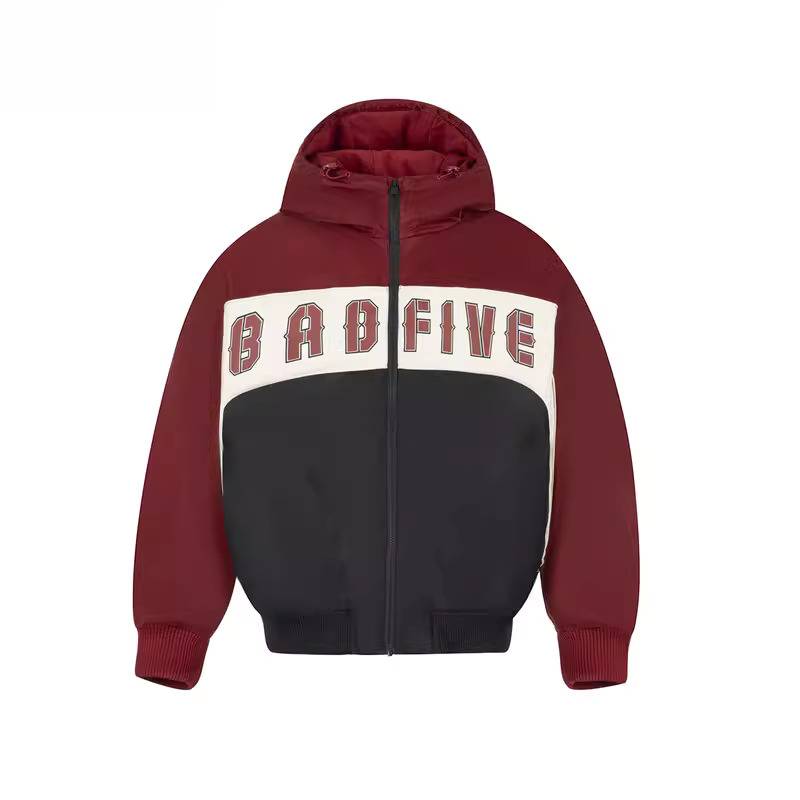 反伍系列男子宽松保暖连帽外套AJMW005-3