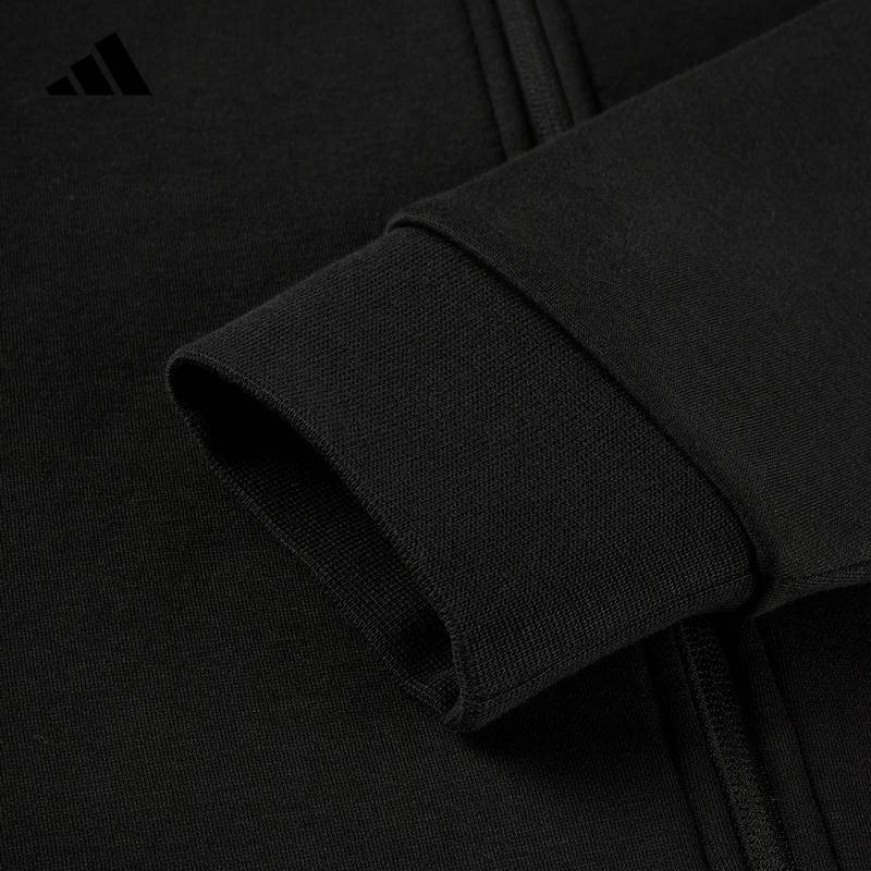 男子梭织连帽休闲加绒运动夹克KQ7855