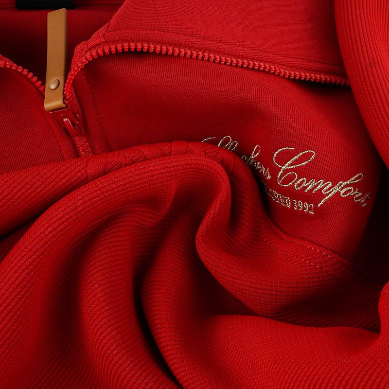 女士新年翻领休闲卫衣宽松保暖长袖套头衫L126W007-03LC