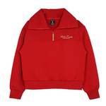 女士新年翻领休闲卫衣宽松保暖长袖套头衫L126W007-03LC