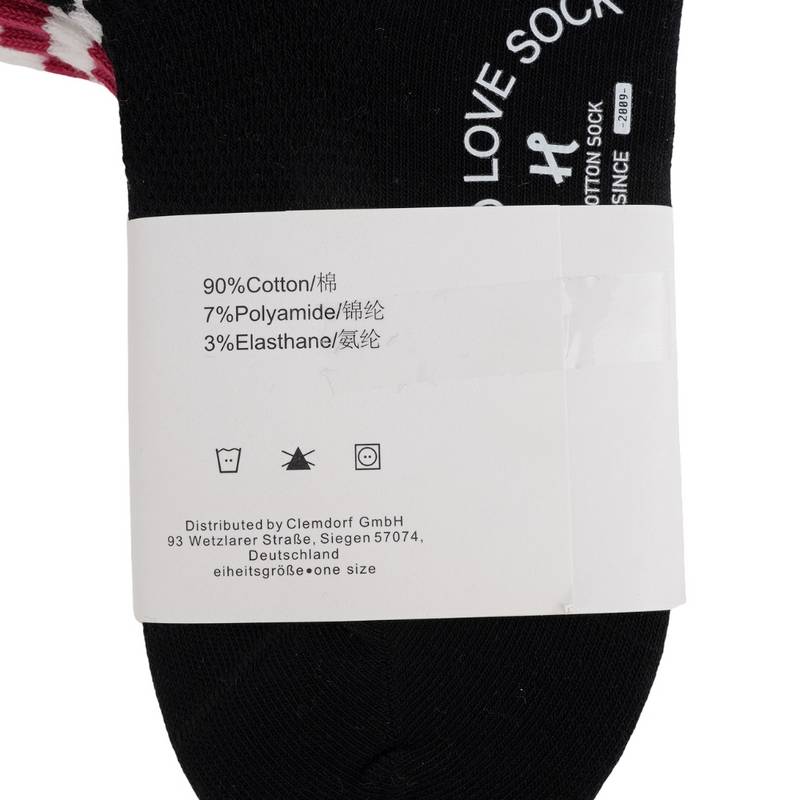 女子中筒休闲袜二双装（颜色随机）