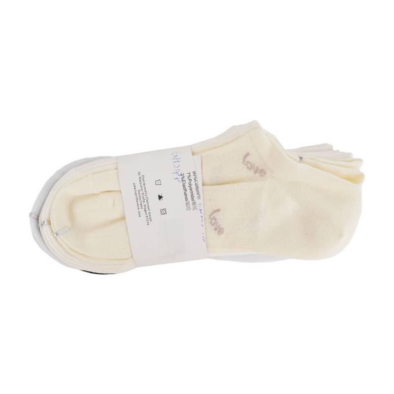 女子浅口船袜三双装（颜色随机）