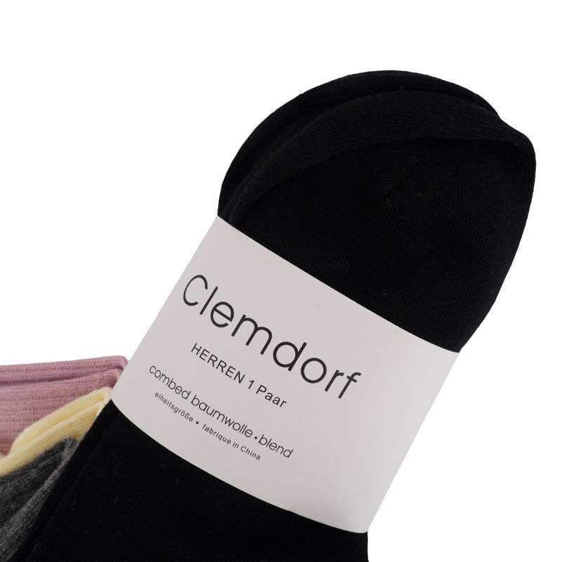 女子高筒休闲袜三双装（颜色随机）