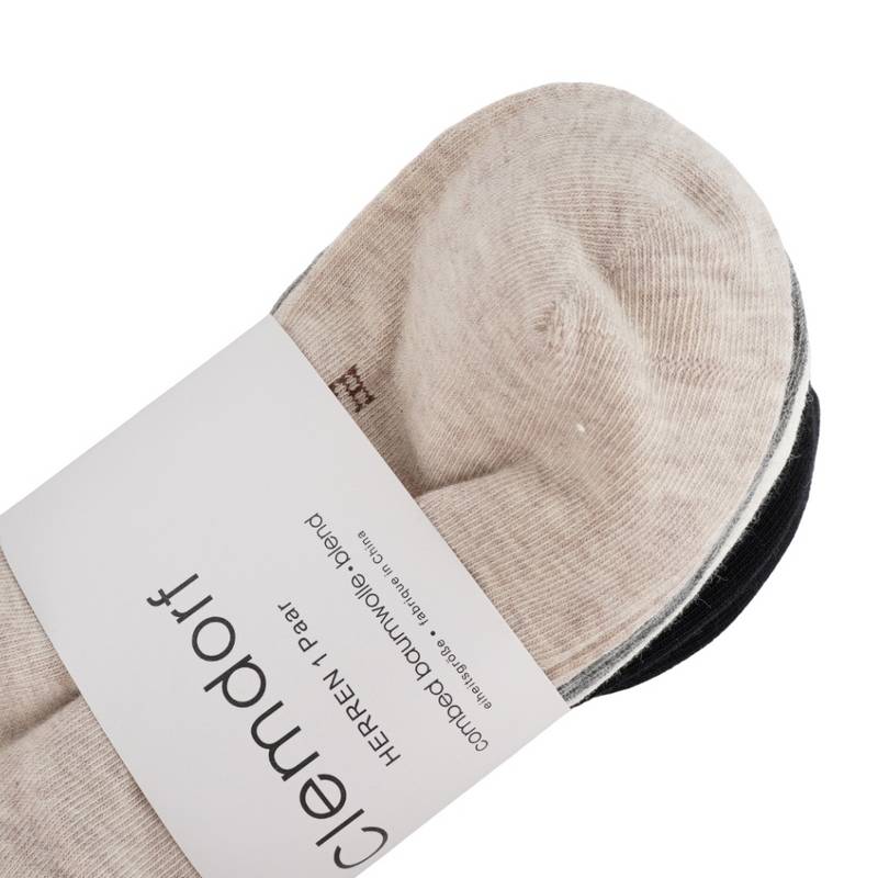 女子高筒休闲袜三双装（颜色随机）