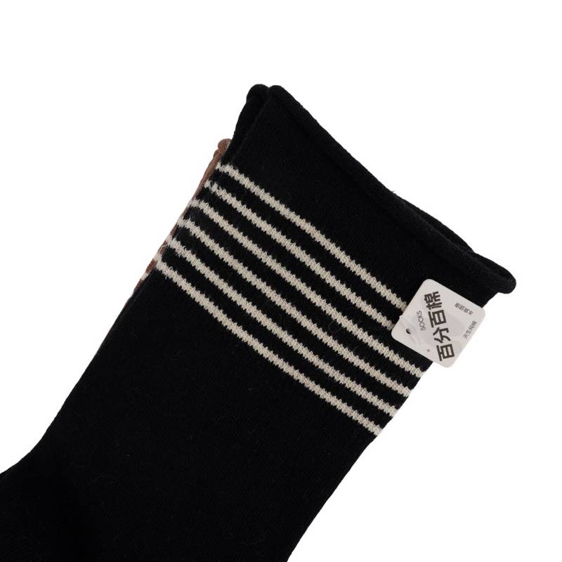 男女同款高筒袜三双装（颜色随机）