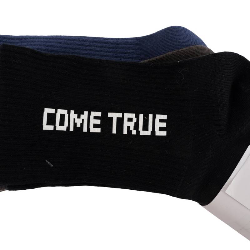 男子高筒袜三双装（颜色随机）