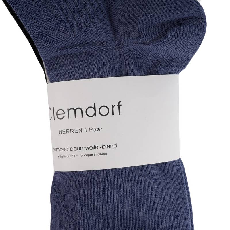 男子印花休闲中筒袜三双装（颜色随机）