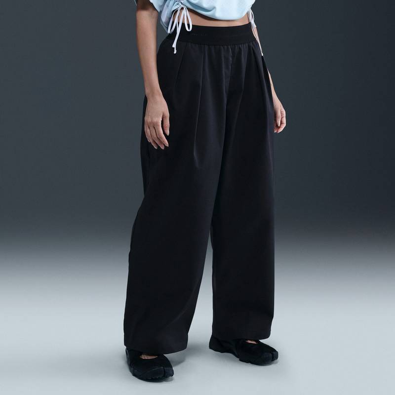 女子运动休闲宽松直筒梭织长裤HV2079-010