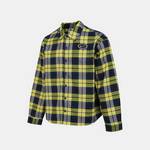 男子运动休闲格子梭织翻领长袖衬衫HV0257-410