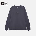 男女同款针织套头衫圆领长袖做旧印花卫衣