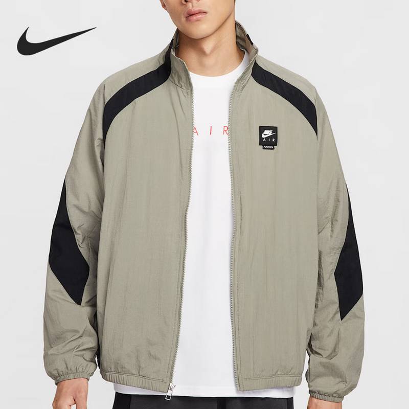 男子休闲印花透气宽松立领运动茄克外套HV0881-320