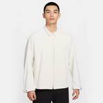 男子立领外套米白色针织运动夹克IF2868-133