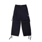 女子工装风长裤多口袋裤脚抽绳休闲裤子WCJ139-023