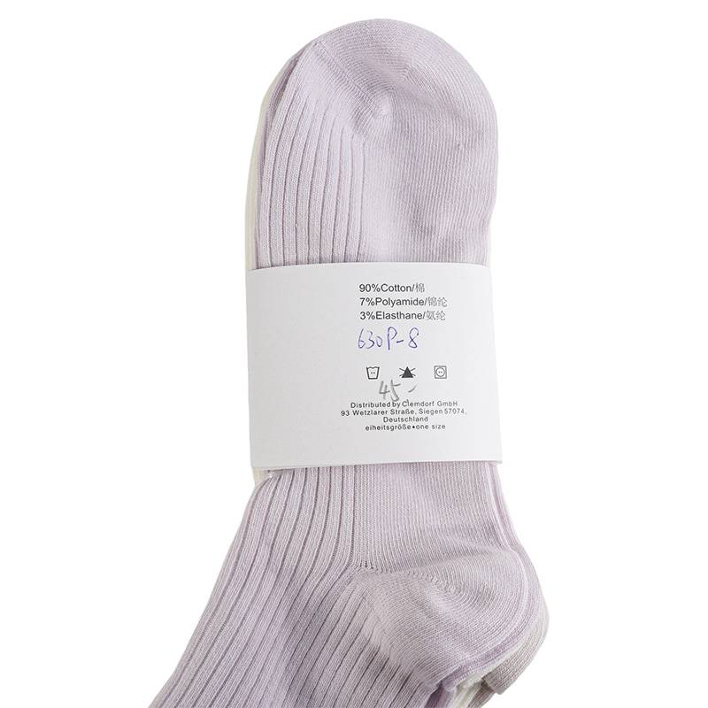 女子长筒休闲运动袜3双装（下单请备注颜色：白粉灰、灰黄紫）