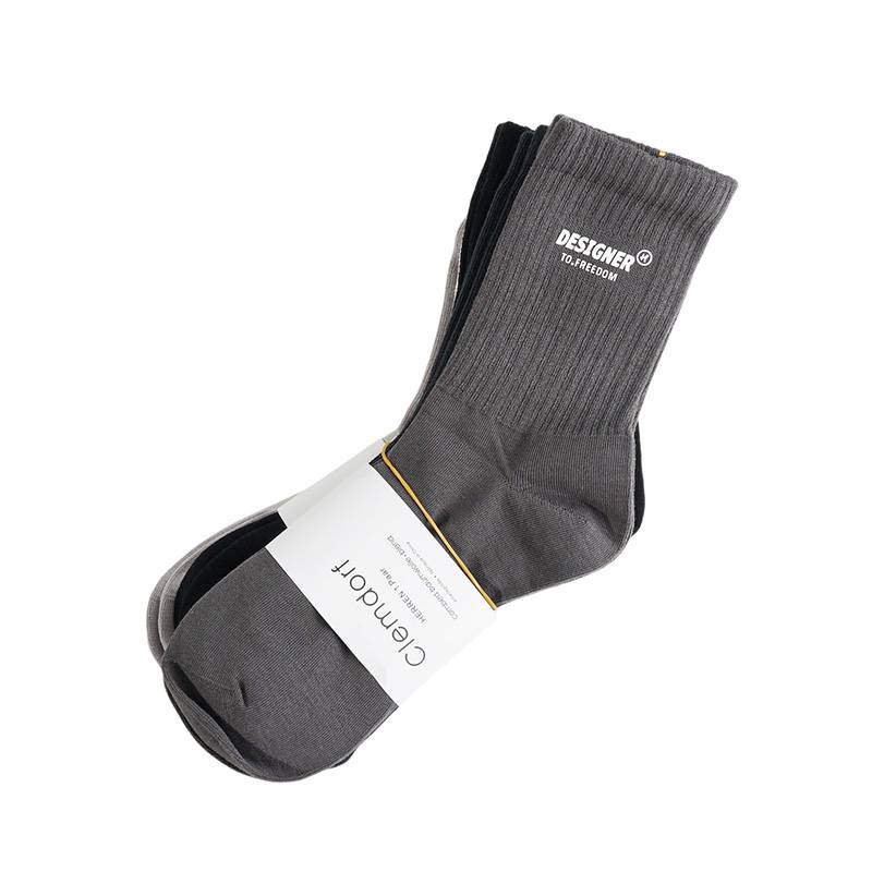 男女同款中帮运动袜3双装HTB3754