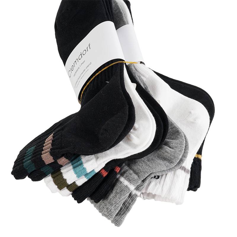 男子撞色条纹休闲运动袜3双装（下单请备注颜色）