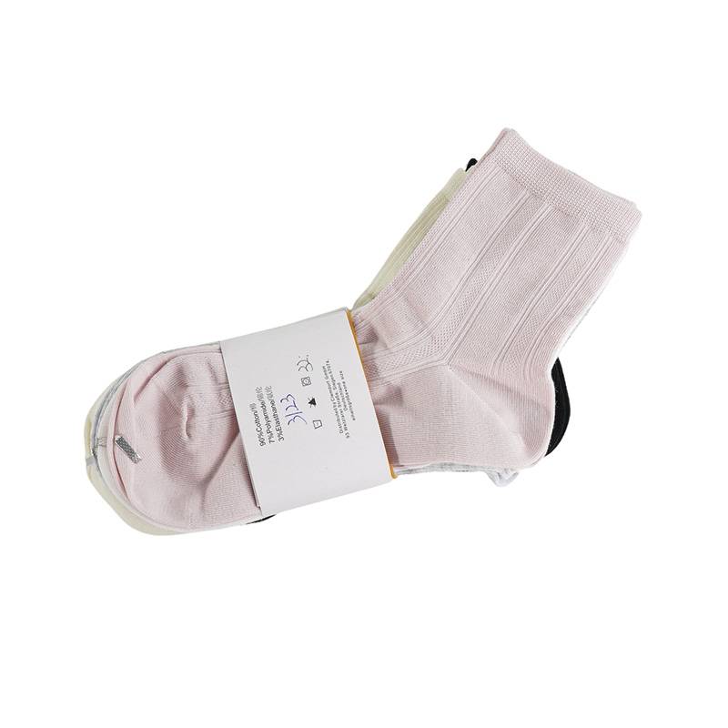 女子高帮休闲运动袜3双装（下单请备注颜色）