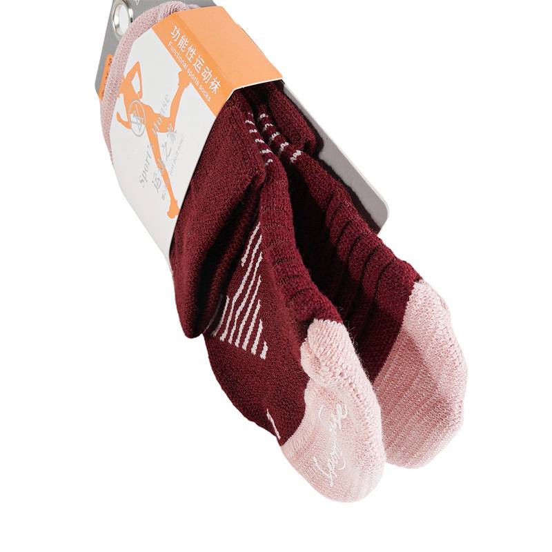 女子徒步登山运动袜1双装（下单请备注颜色：灰色、白色、黑色、枣红色）