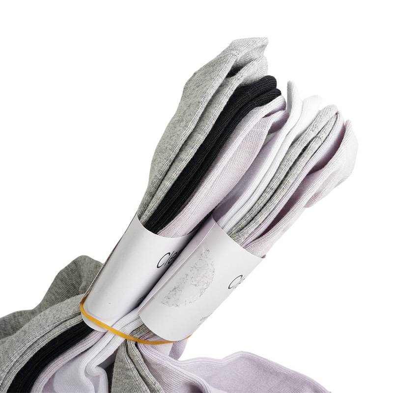 女子中筒纯色运动袜三双装（下单请备注颜色：白灰粉、黑灰粉）