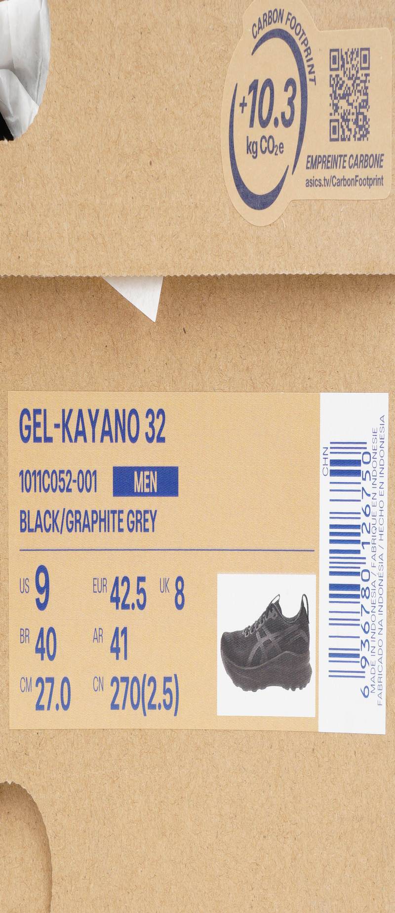 跑鞋男子GEL-KAYANO 32稳定支撑运动鞋1011C052-001