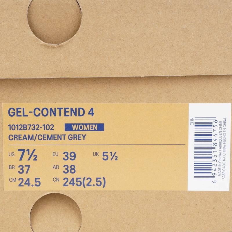 女子GEL-CONTEND 4透气回弹缓震运动鞋1012B732-102