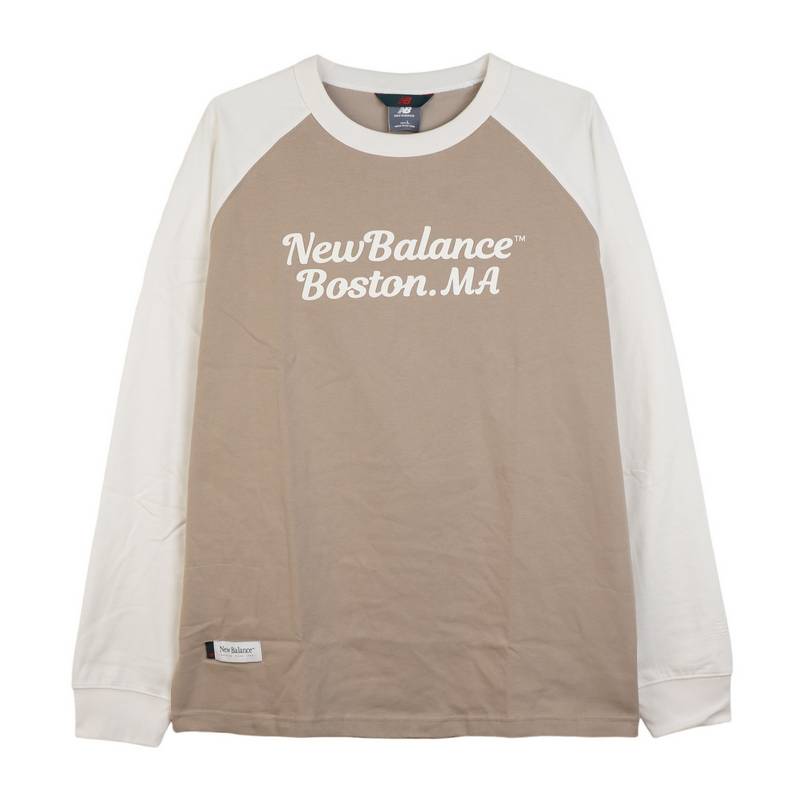 男子拼色百搭运动休闲圆领长袖T恤 NDF11081-DB